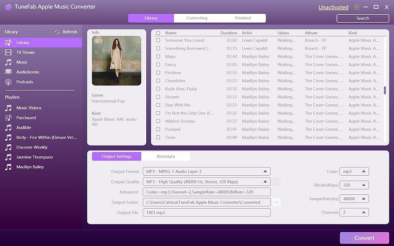 إطلاق TuneFab Apple Music Converter