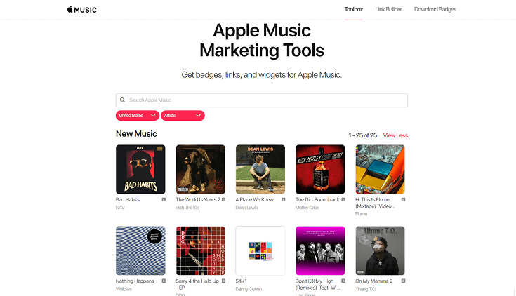 Caja de herramientas de música de Apple