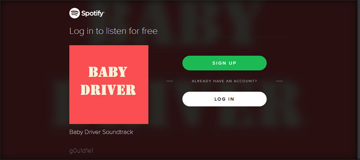 从Spotify获取Baby Driver Soundtrack