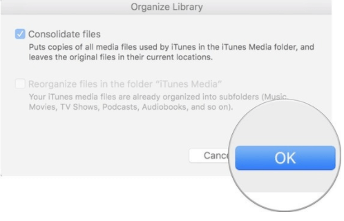 Consolidare i file di iTunes