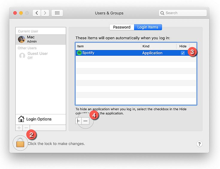 Schakel Spotify op startpagina op Mac uit