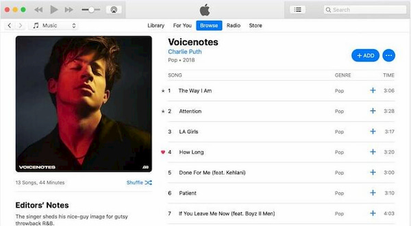 Скачать Apple Music с помощью iTunes