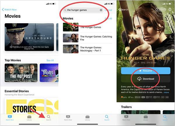 Скачать приложение iTunes Movie на Apple TV