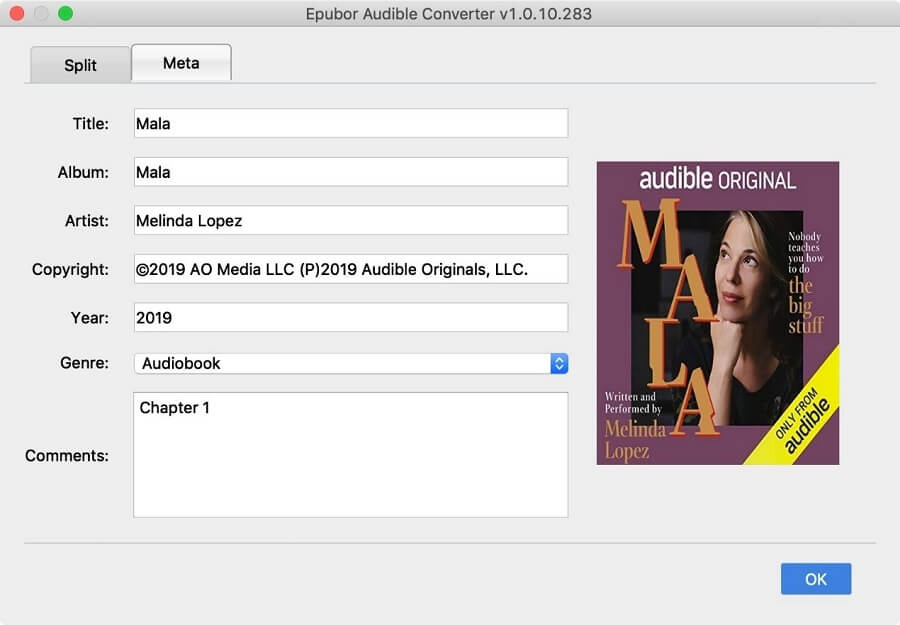 Edit Audiobook Metadata Tags