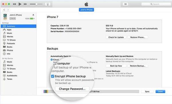 Два способа сброса пароля iTunes на iPhone