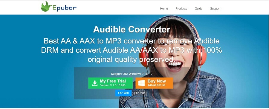 Epubor Audible Converter 공식 페이지