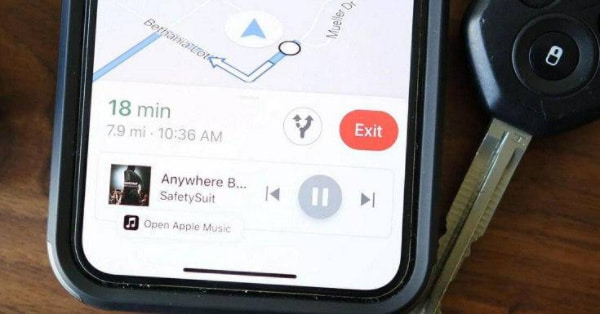 Карты Google добавили интеграцию с Apple Music