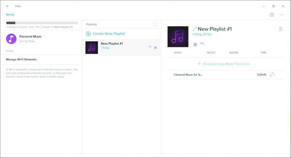 Importa musica nell'app Fitbit