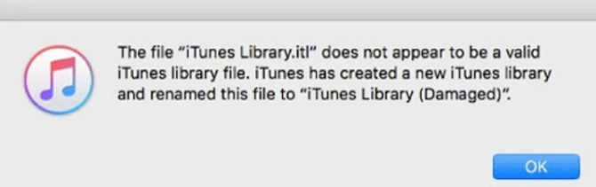 File ITL di iTunes Library
