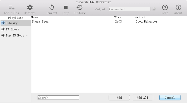 MAV Converter Windows添加文件