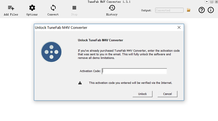 Registreer TuneFab iTunes M4V Converter