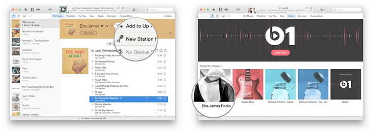 Personalizza le stazioni radio Apple Music sul computer