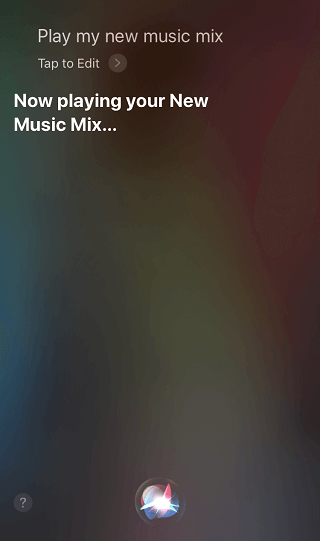 Jogar meu novo mix de música na Siri