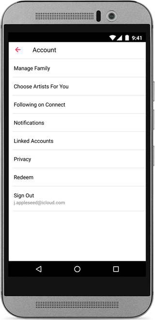 Ripristina i suggerimenti Apple Music su Android