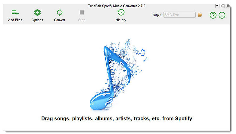 Interface principal do Spotify Music Converter Novo