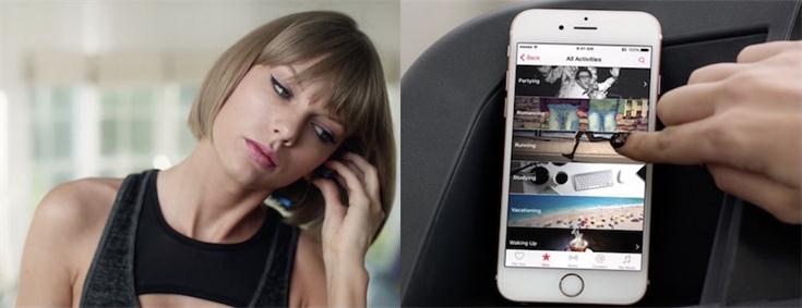 Apple 음악 광고에있는 Taylor Swift Act