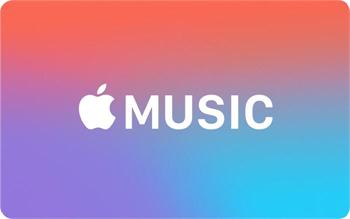 Cartão de presente de música da Apple
