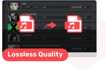 Output di file audio senza perdita di qualità