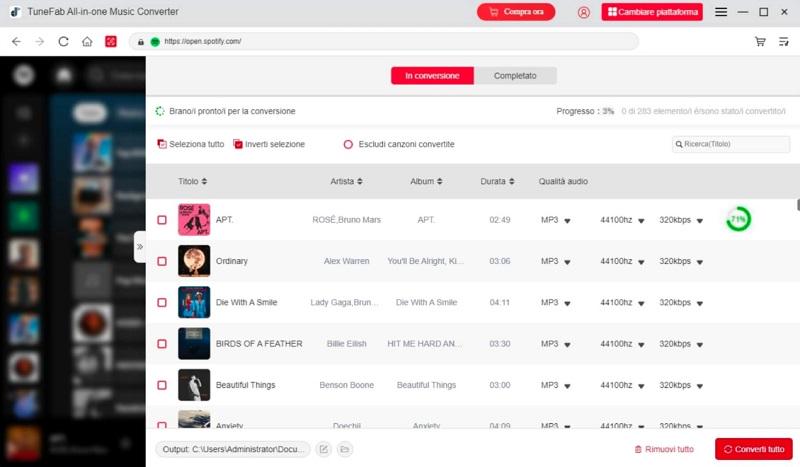 Inizia a scaricare musica da Spotify