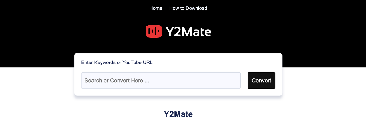 Music Downloader online: Y2Mate