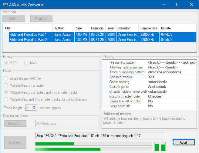 Convierte AAX a MP3 con AAX Audio Converter
