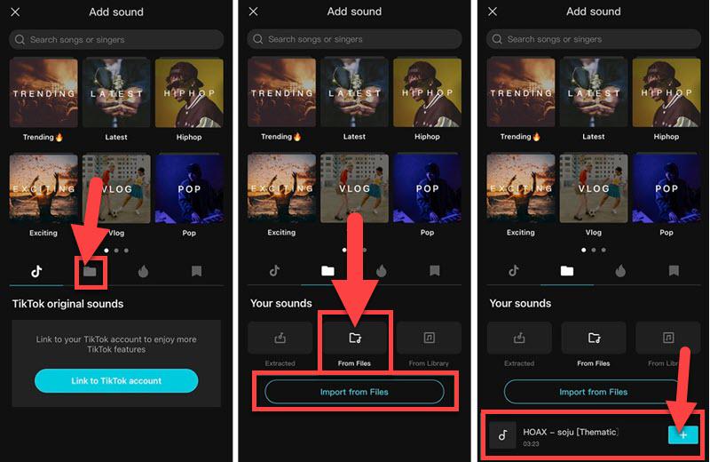 Add Music from Spotify to Video on Capcut