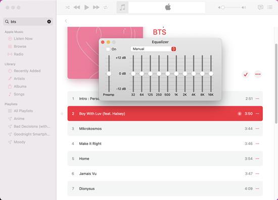 Apple Music Equalizer Mac