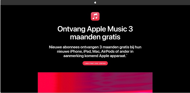 Apple Music gratis op nieuwe Apple-apparaten