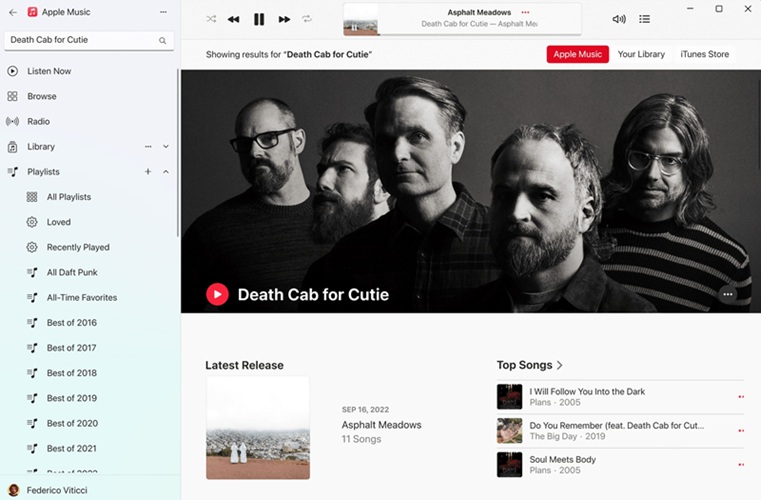 Apple Music Playlist on Windows