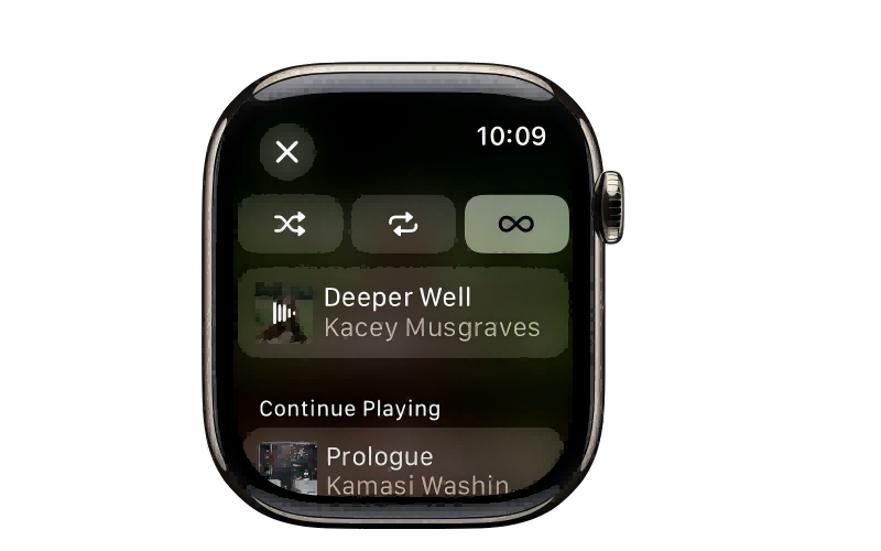 Apple Music Shuffle on Apple Watch