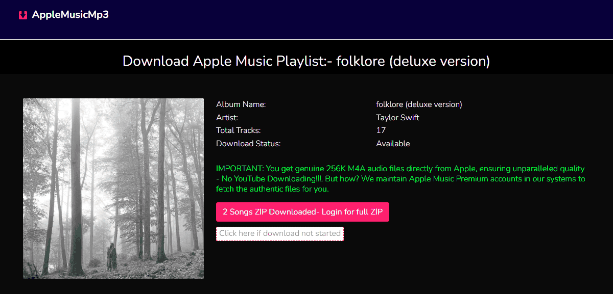 AppleMusicMp3 Apple Music Playlist Downloader
