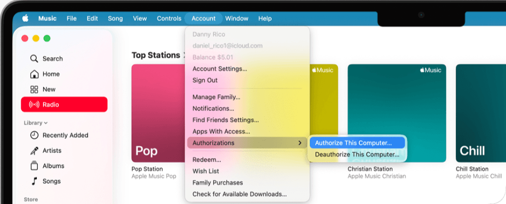 Authorize Your Computer to Play Protected Apple Music