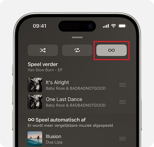 Autoplay uitschakelen op Apple Music