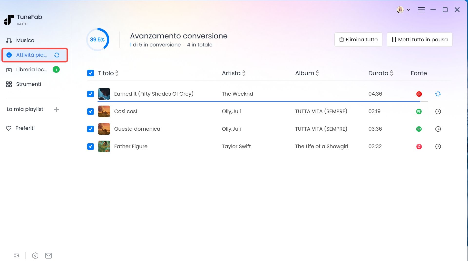 Iniziare a scaricare la musica di Spotify