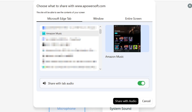 Browser Permission Dialog