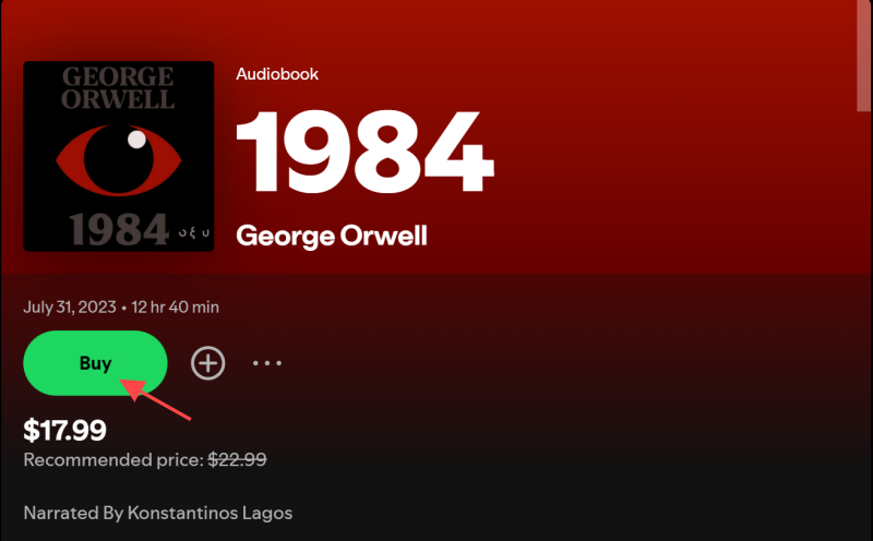 Buy Spotify Audiobooks