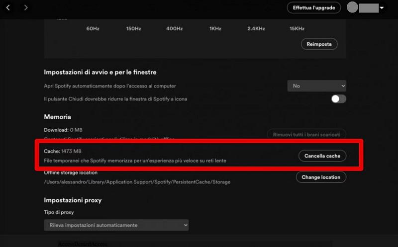 Cancella la cache di Spotify su Windows/Mac