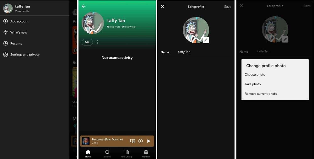 Change Spotify Profile Picture on Phone