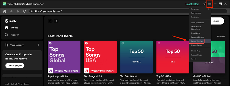 Check for TuneFab Spotify Converter's Latest Version