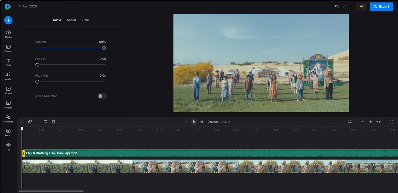 Add Spotify Music to Clideo