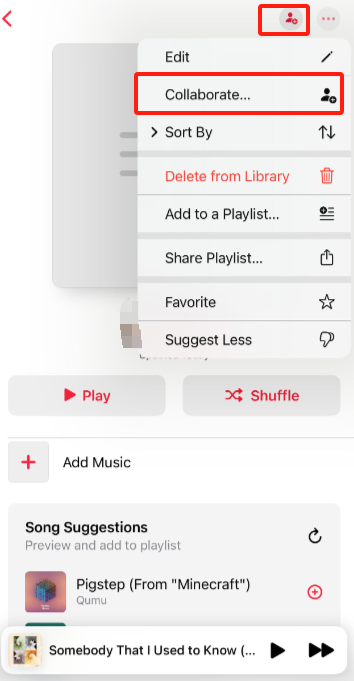 Collaborate on Apple Music Playlist