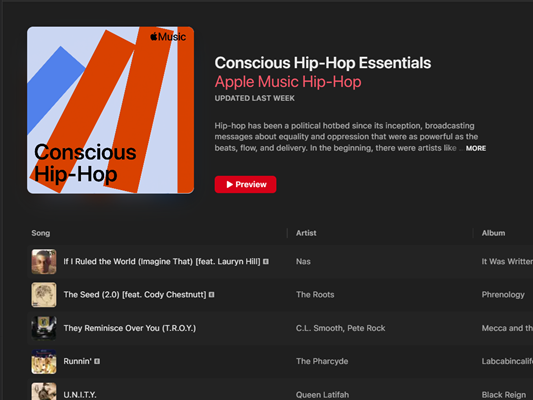 Conscious Hip-Hop Essentials on Apple Music