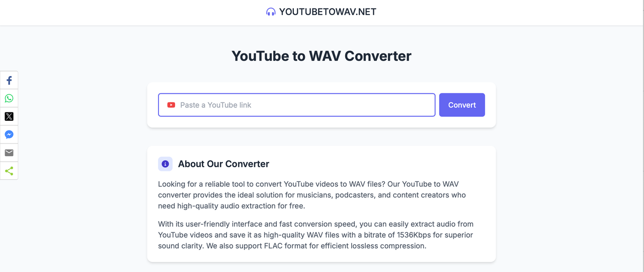 HomePage Youtube To Wav Converter