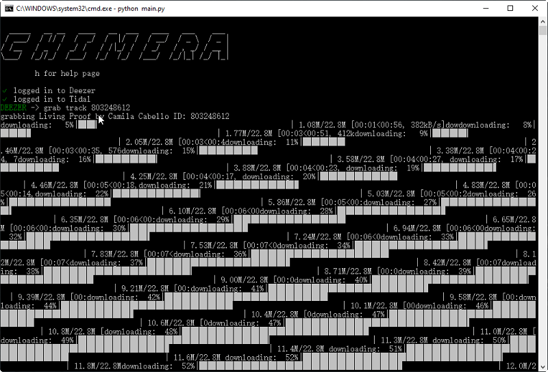 Converti Spotify in MP3 Chimera