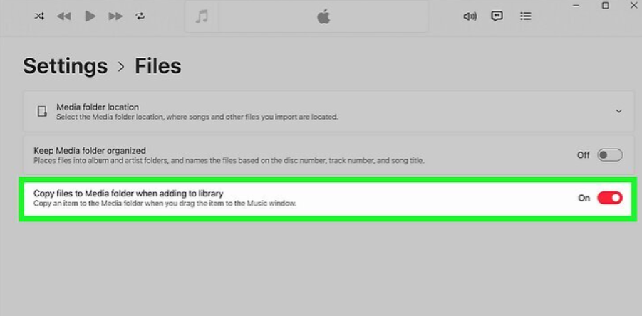 Copy Files to Media Folder on Windows