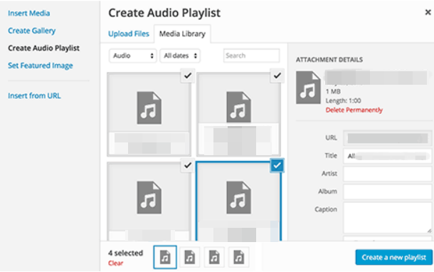 Create An Audio Playlist in WordPress