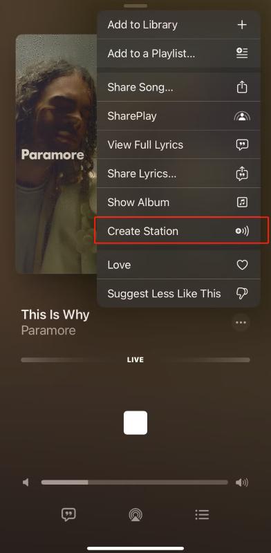 Create Station Apple Music