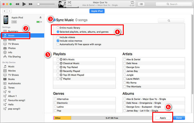 Sync Spotify to iPod via iTunes