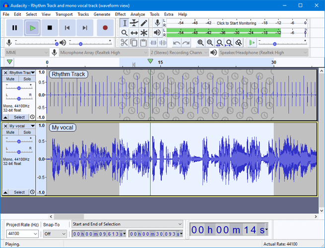 Audacity para descargar música de Amazon