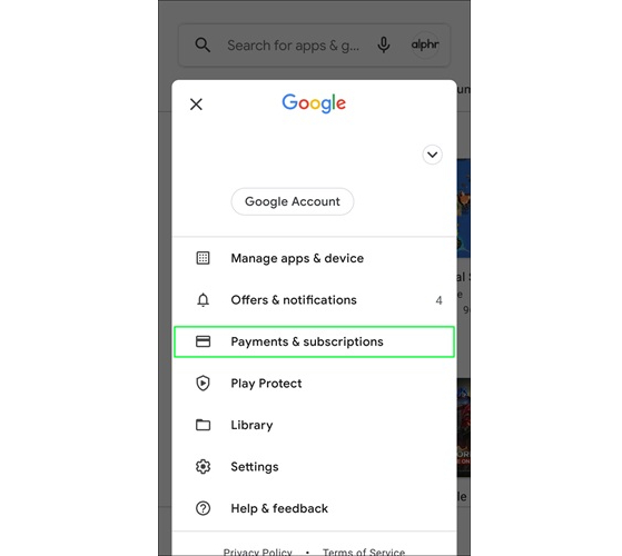 Cancel Deezer Subscription via Google Play